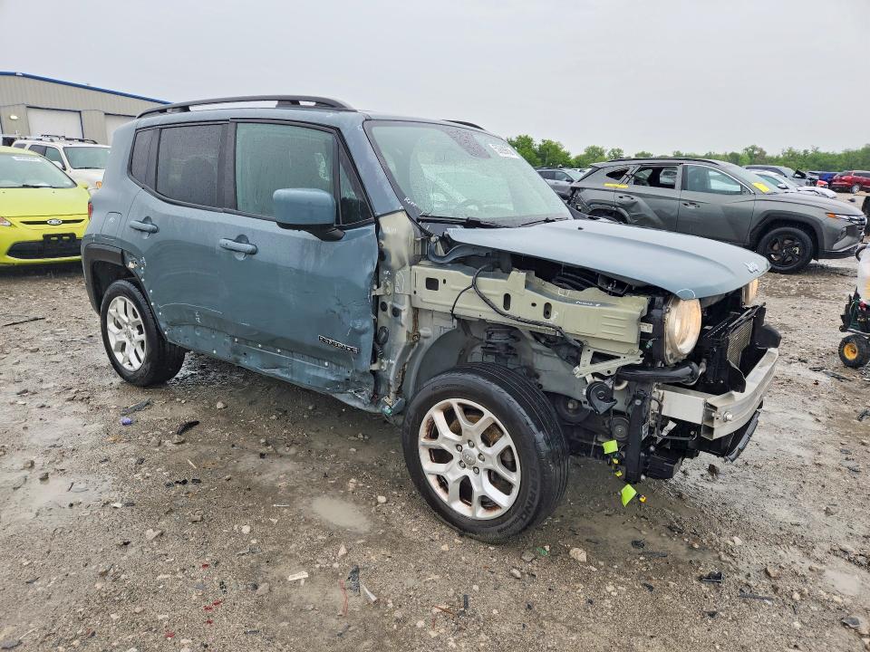 2018 Jeep Renegade VIN ZACCJBBB8JPJ04572 COPART salvage auction — FRONT END, Il - Salvage Certificate, sold $850 on 2026-07-13 (photo 4)