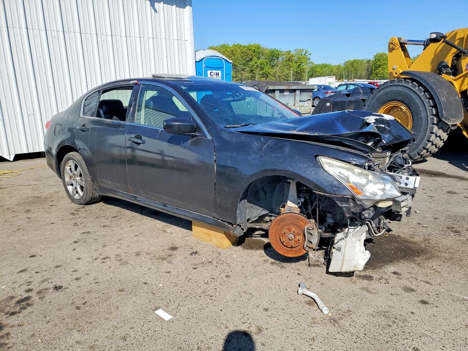 2012 Infiniti G37 VIN JN1CV6AR9CM670418 COPART salvage auction — FRONT END, In - Cert Of Title - Rebuilt Vehicl, sold $300 on 2026-07-14 (photo 4)