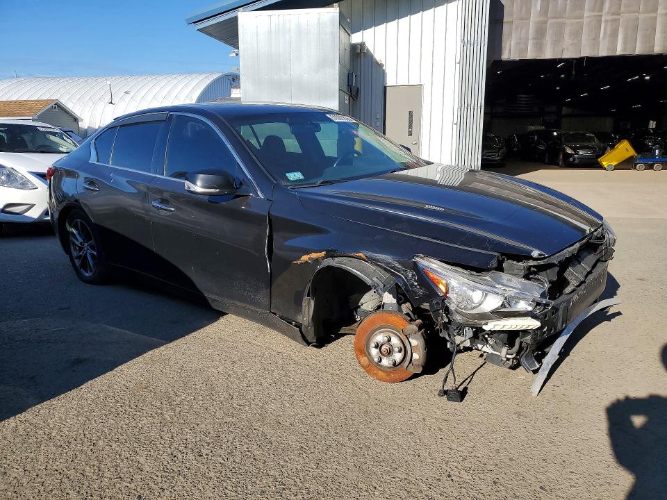 2015 Infiniti Q50 VIN JN1BV7AR5FM420034 COPART salvage auction — FRONT END, Ma - Cert Of Title-Salvage, sold $2,900 on 2026-07-10 (photo 4)