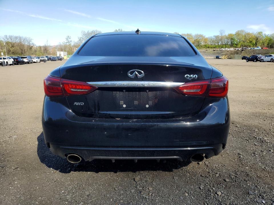 2019 Infiniti Q50 VIN JN1EV7AR3KM552670 COPART salvage auction — FRONT END, Id - Salvage Certificate Of Title, sold $3,600 on 2026-07-07 (photo 6)