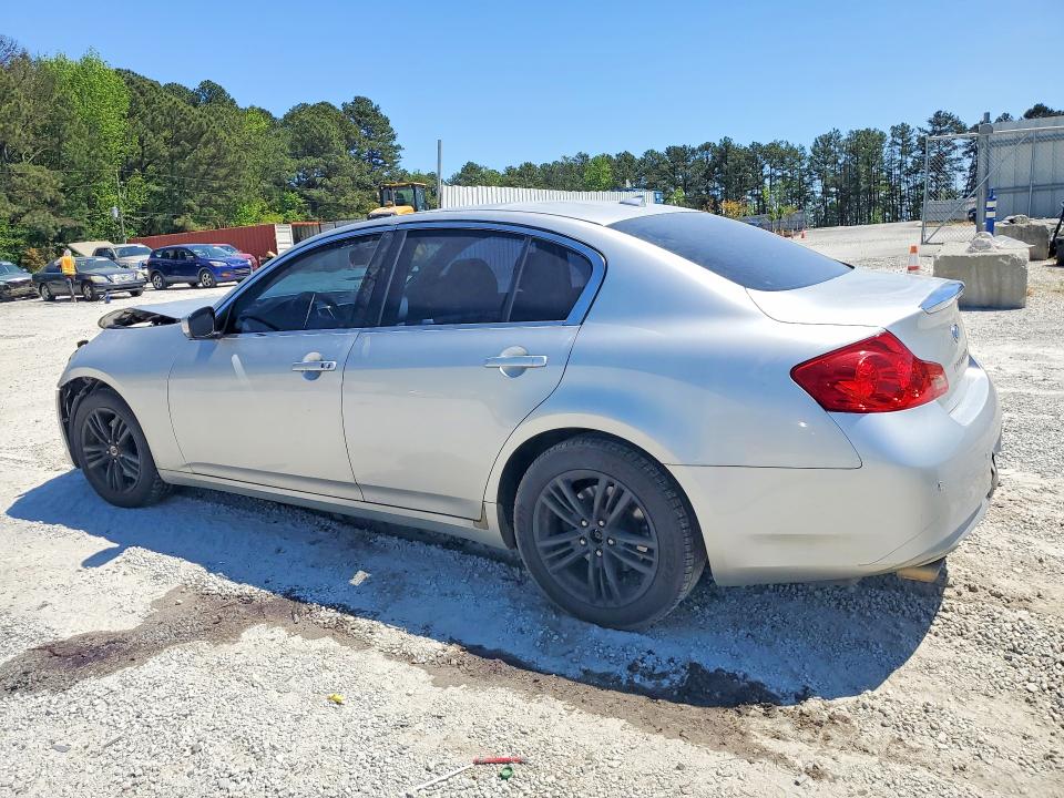 2010 Infiniti G VIN JN1CV6AR2AM254398 COPART salvage auction — FRONT END, Ga - Cert Of Title-Salvage, sold $425 on 2026-07-06 (photo 2)