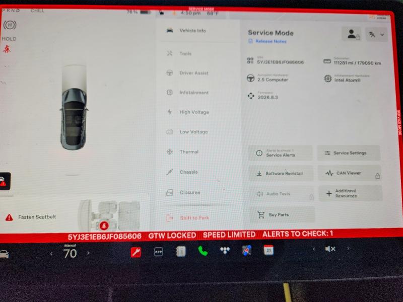 2018 Tesla Model 3 VIN 5YJ3E1EB6JF085606 COPART salvage auction — SIDE, Salvage Title, sold $5,300 on 2026-07-27 (photo 9)