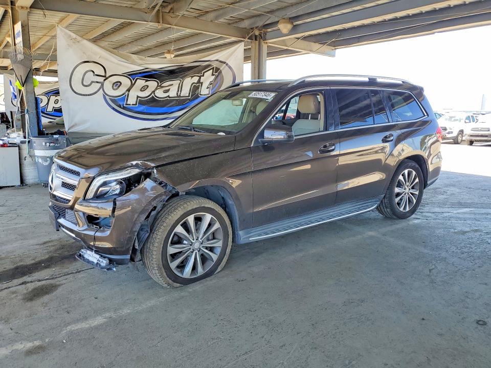 2013 Mercedes-benz Gl-klasse VIN 4JGDF7CE7DA110670 COPART salvage auction — FRONT END, Ca - Salvage Certificate, sold $2,250 on 2026-07-09 (photo 1)