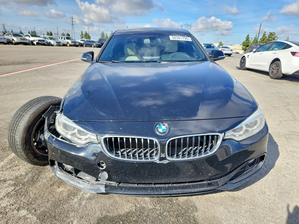 2015 BMW 4er VIN WBA4A7C58FD415726 COPART salvage auction — FRONT END, Ca - Salvage Certificate, sold $1,550 on 2026-07-07 (photo 5)