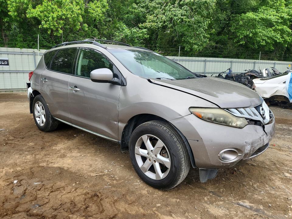 2009 Nissan Murano VIN JN8AZ18U19W007979 COPART salvage auction — ALL OVER, La - Cert Of Title-Salvage, sold $150 on 2026-07-09 (photo 4)