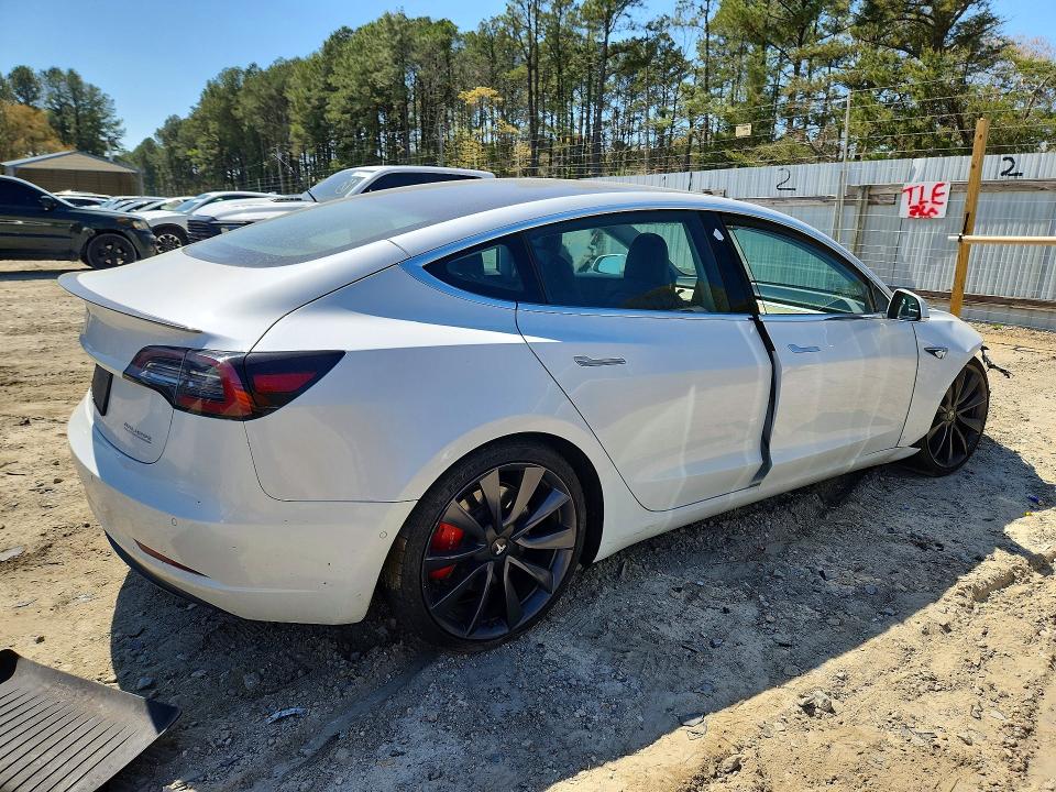 2020 Tesla Model 3 VIN 5YJ3E1EC4LF623845 COPART salvage auction — FRONT END, Md - Cert Of Salvage > 75% Damage, sold $300 on 2026-07-07 (photo 3)