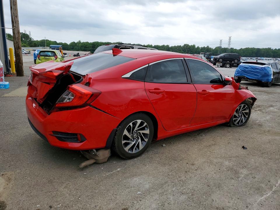 2017 Honda Civic VIN 2HGFC2F72HH502163 COPART salvage auction — FRONT END, Tn - Salvage Certificate, sold $425 on 2026-07-09 (photo 3)