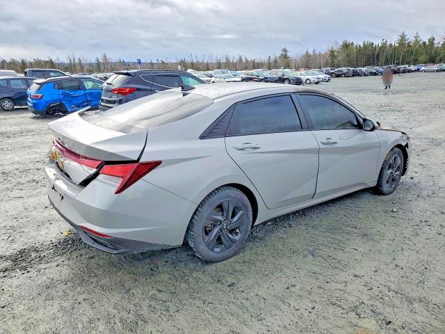 2021 Hyundai Elantra VIN KMHLM4AG2MU152909 COPART salvage auction — BURN, Ns - Cert Of Reg - Non-Repairable, sold $475 on 2026-07-09 (photo 3)