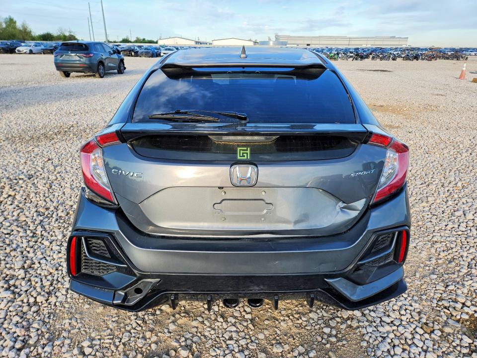 2021 Honda Civic VIN SHHFK7H41MU227689 COPART salvage auction — REAR END, TX - SALVAGE VEHICLE TITLE, sold $4,100 on 2026-07-09 (photo 6)