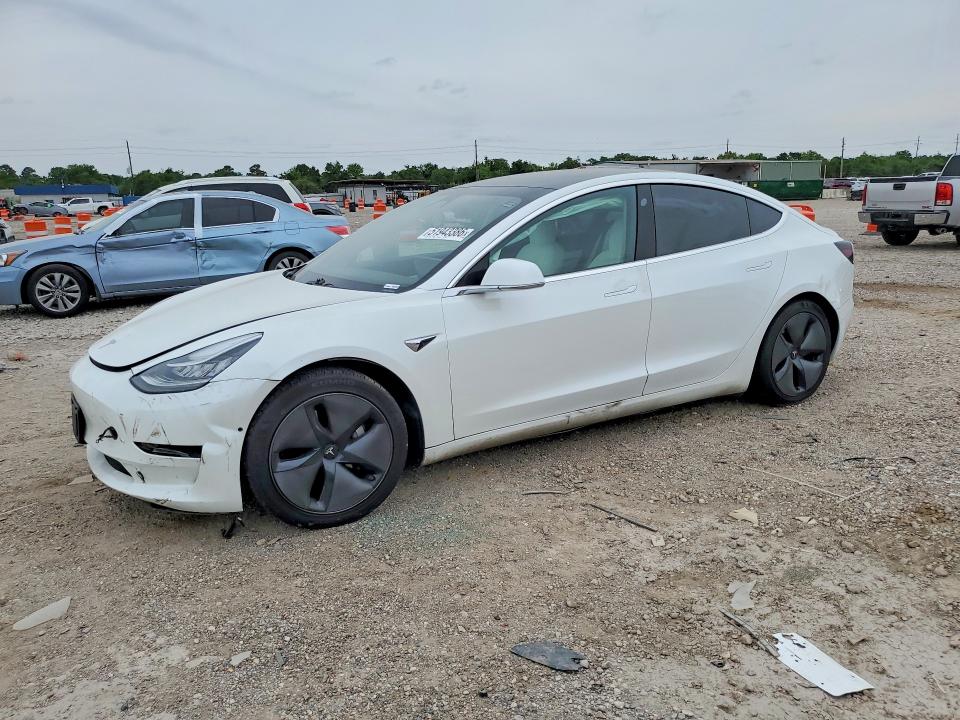 2020 Tesla Model 3 VIN 5YJ3E1EB8LF639621 COPART salvage auction — FRONT END, Tx - Salvage Vehicle Title, sold $8,600 on 2026-08-03 (photo 1)
