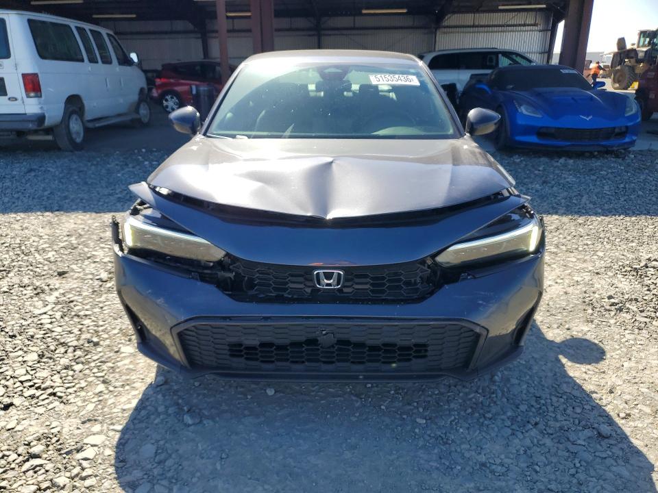 2025 Honda Civic VIN 2HGFE2F57SH517208 COPART salvage auction — FRONT END, Ca - Salvage Certificate, sold $8,600 on 2026-07-02 (photo 5)