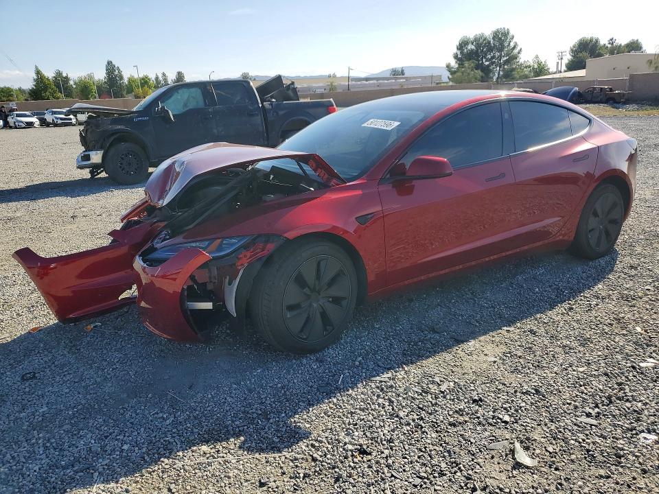 2025 Tesla Model 3 VIN 5YJ3E1EA6SF047267 COPART salvage auction — FRONT END, Salvage Title, sold $8,600 on 2026-07-15 (photo 1)