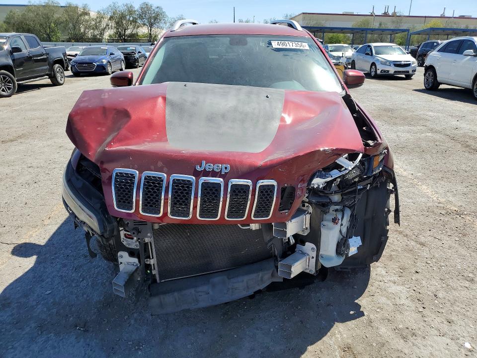 2019 Jeep Cherokee VIN 1C4PJLLB7KD486196 COPART salvage auction — FRONT END, Id - Salvage Certificate Of Title, sold $1,800 on 2026-07-09 (photo 5)