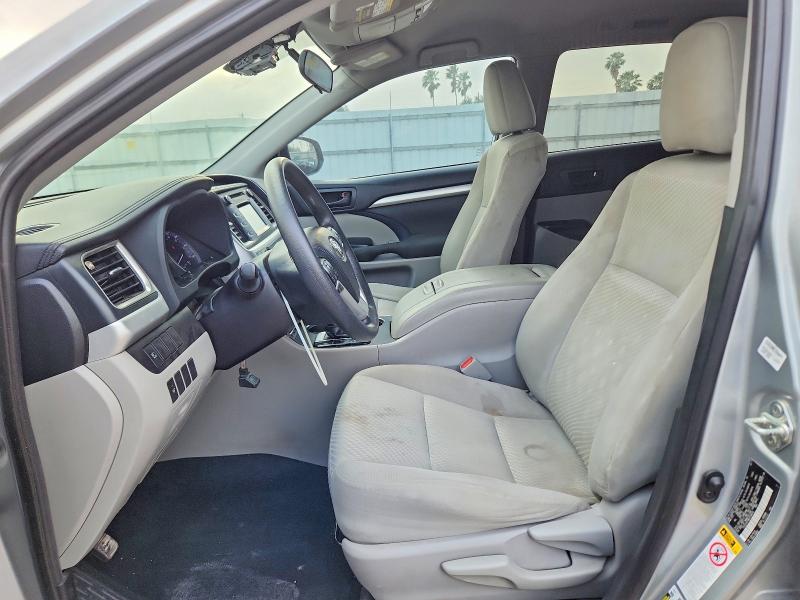 2019 Toyota Highlander VIN 5TDZZRFH8KS338616 COPART salvage auction — FRONT END, Tx - Salvage Vehicle Title, sold $6,200 on 2026-07-15 (photo 7)