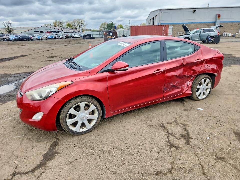 2012 Hyundai Elantra VIN KMHDH4AE8CU257508 COPART salvage auction — SIDE, Ct - Cert Of Title-Salvage, sold $525 on 2026-07-02 (photo 1)