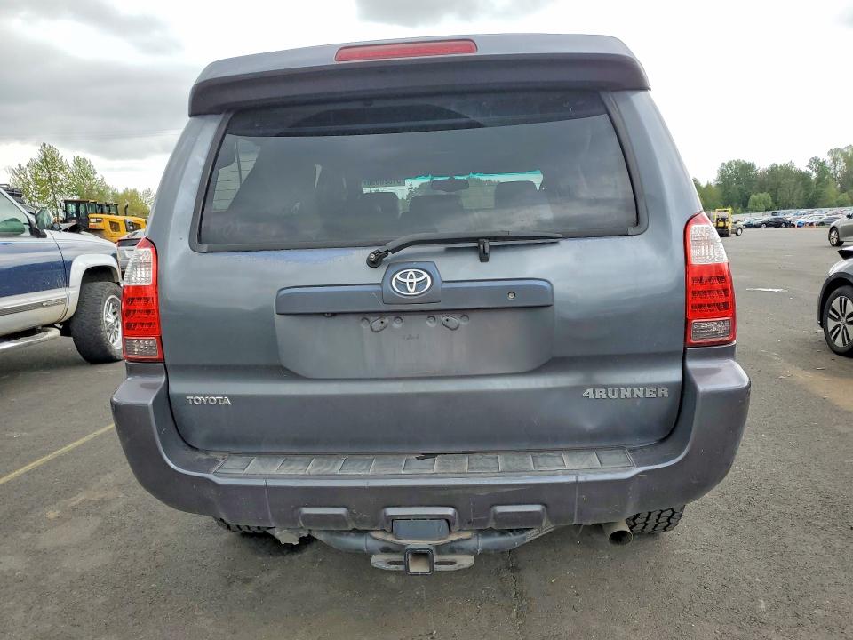 2006 Toyota 4runner VIN JTEZT17R260026418 COPART salvage auction — REAR END, Or - Salvage Title Certificate, sold $3,050 on 2026-07-06 (photo 6)