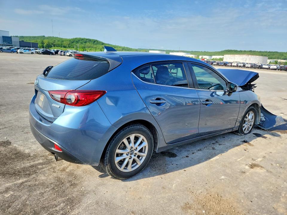 2015 Mazda 3 VIN JM1BM1M7XF1226074 COPART salvage auction — FRONT END, OK - CERT OF TITLE-SALVAGE, sold $1,100 on 2026-07-24 (photo 3)