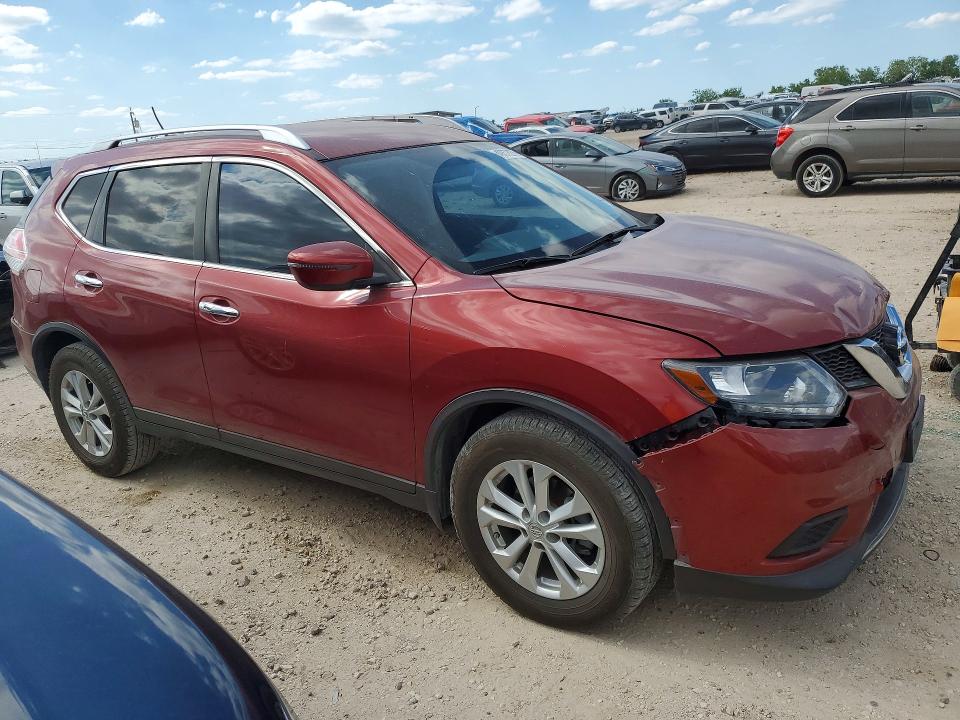 2016 Nissan VIN KNMAT2MT3GP610164 COPART salvage auction — REAR END, Tx - Salvage Vehicle Title, sold $1,950 on 2026-07-02 (photo 4)