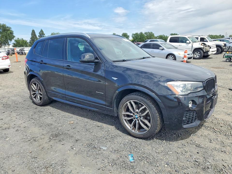 2016 BMW X3 VIN 5UXWX7C50G0S15876 COPART salvage auction — REAR END, Ca - Salvage Certificate, sold $4,900 on 2026-07-02 (photo 4)