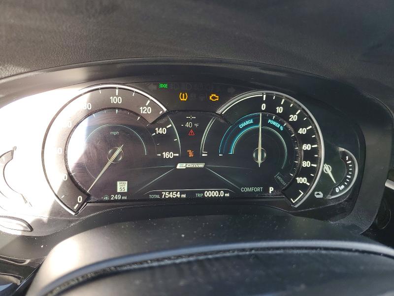 2019 BMW 5 series VIN WBAJA9C52KB399446 COPART salvage auction — FRONT END, Ca - Salvage Certificate, sold $10,800 on 2026-07-29 (photo 9)