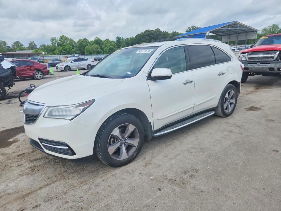 2014 Acura Mdx VIN 5FRYD3H23EB013296 COPART salvage auction — REAR END, Id - Salvage Certificate Of Title, sold $1,450 on 2026-07-10 (photo 1)