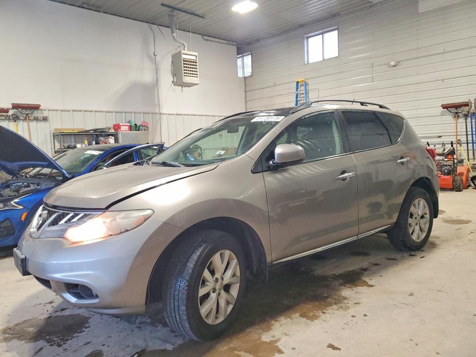 2011 Nissan Murano VIN JN8AZ1MW4BW166282 COPART salvage auction — FRONT END, Ia - Cert Of Title-Salvage Title, sold $500 on 2026-07-10 (photo 1)