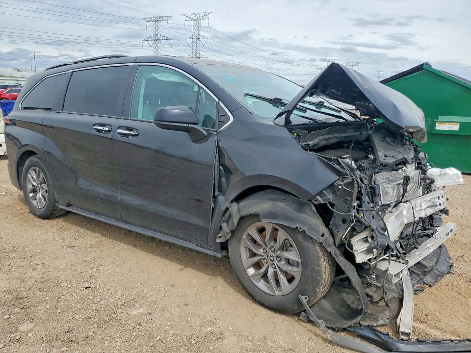 2023 Toyota Sienna VIN 5TDYRKEC9PS152731 COPART salvage auction — FRONT END, Il - Salvage Certificate, sold $6,700 on 2026-07-07 (photo 4)