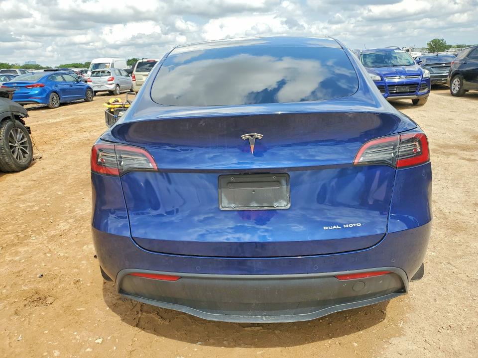 2021 Tesla Model y VIN 5YJYGAEE1MF191816 COPART salvage auction — FRONT END, Tx - Salvage Vehicle Title, sold $5,700 on 2026-07-30 (photo 6)
