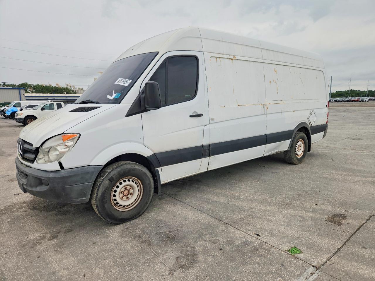 2012 Mercedes Benz Sprinter 2500 VIN WD3PE8CB0C5688417 COPART salvage auction — Front End, LA - CERTIFICATE OF TITLE (P), sold $550 on 2026-07-01 (photo 1)