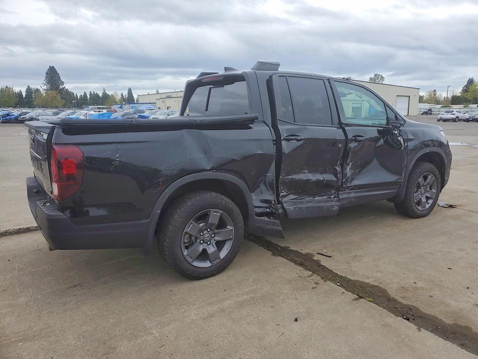 2025 Honda Ridgeline VIN 5FPYK3F60SB012445 COPART salvage auction — SIDE, Or - Salvage Title Certificate, sold $8,300 on 2026-07-06 (photo 3)