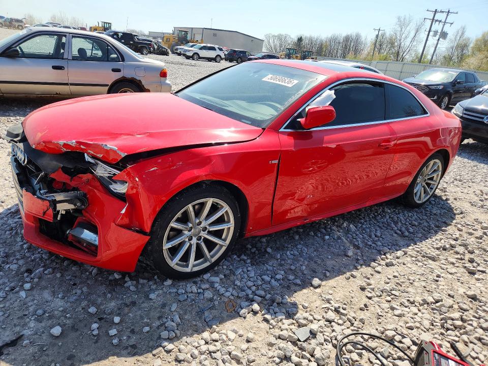 2016 Audi A5 VIN WAUM2AFR6GA027857 COPART salvage auction — FRONT END, MI - CERTIFICATE OF TITLE, sold $1,550 on 2026-07-02 (photo 1)