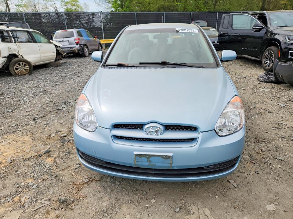 2010 Hyundai Accent VIN KMHCM3AC1AU155044 COPART salvage auction — REAR END, Md - Cert Of Salvage > 75% Damage, sold $450 on 2026-07-31 (photo 5)