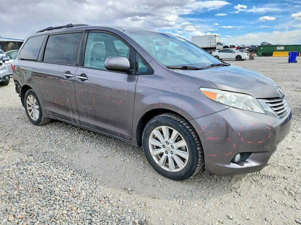2017 Toyota Sienna VIN 5TDDZ3DC8HS170841 COPART salvage auction — REAR END, CO - PUBLIC - SALVAGE TITLE (P), sold $6,200 on 2026-07-07 (photo 4)