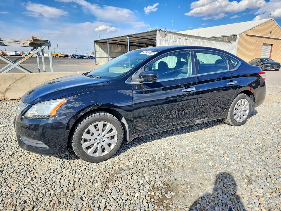 2013 Nissan Sentra VIN 3N1AB7AP4DL743632 COPART salvage auction — MINOR DENT/SCRATCHES, Salvage Title, sold $750 on 2026-07-09 (photo 1)