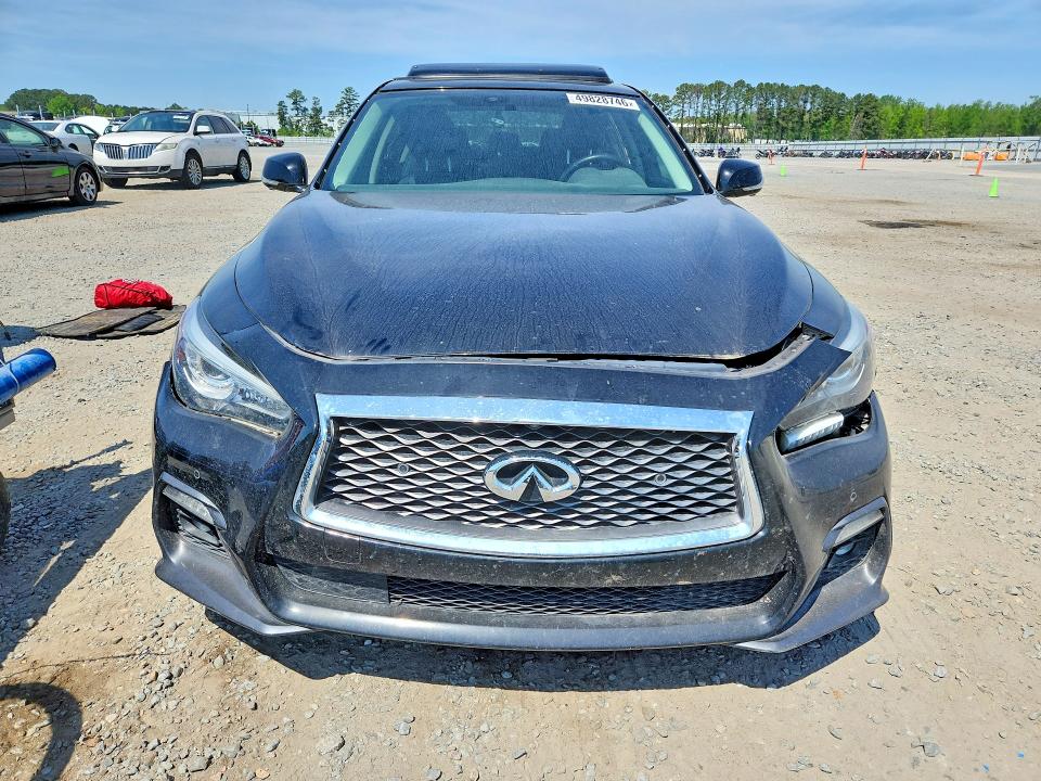 2019 Infiniti Q50 VIN JN1EV7AP5KM518275 COPART salvage auction — FRONT END, NC - SALVAGE CERTIFICATE OF TITLE, sold $5,900 on 2026-07-27 (photo 5)