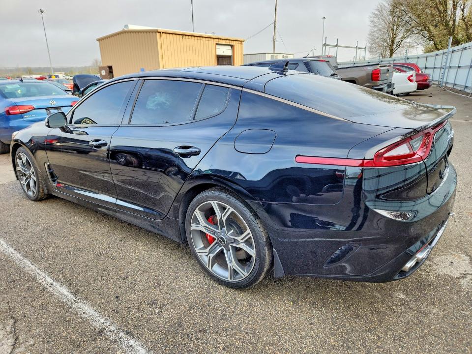2020 Kia Stinger VIN KNAE55LC3L6073873 COPART salvage auction — FRONT END, Id - Salvage Certificate Of Title, sold $1,400 on 2026-07-15 (photo 2)