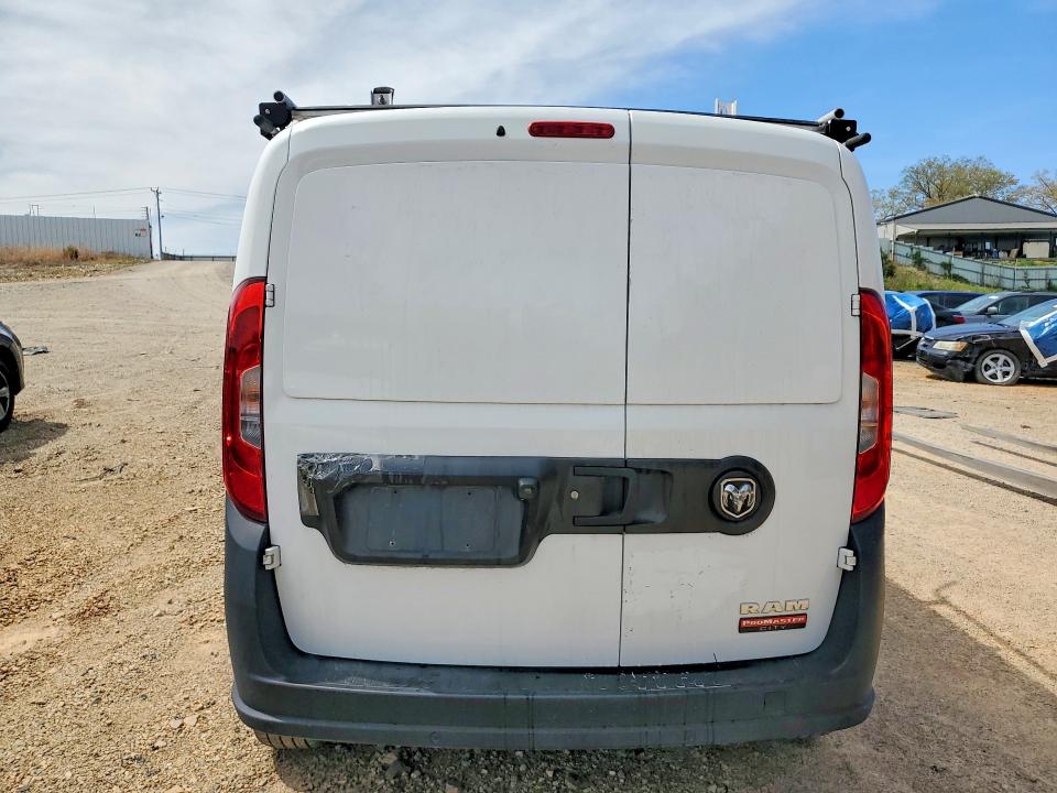 2021 Ram Promaster city VIN ZFBHRFAB5M6T24966 COPART salvage auction — REAR END, VA - CERTIFICATE OF TITLE, sold $3,400 on 2026-07-14 (photo 6)