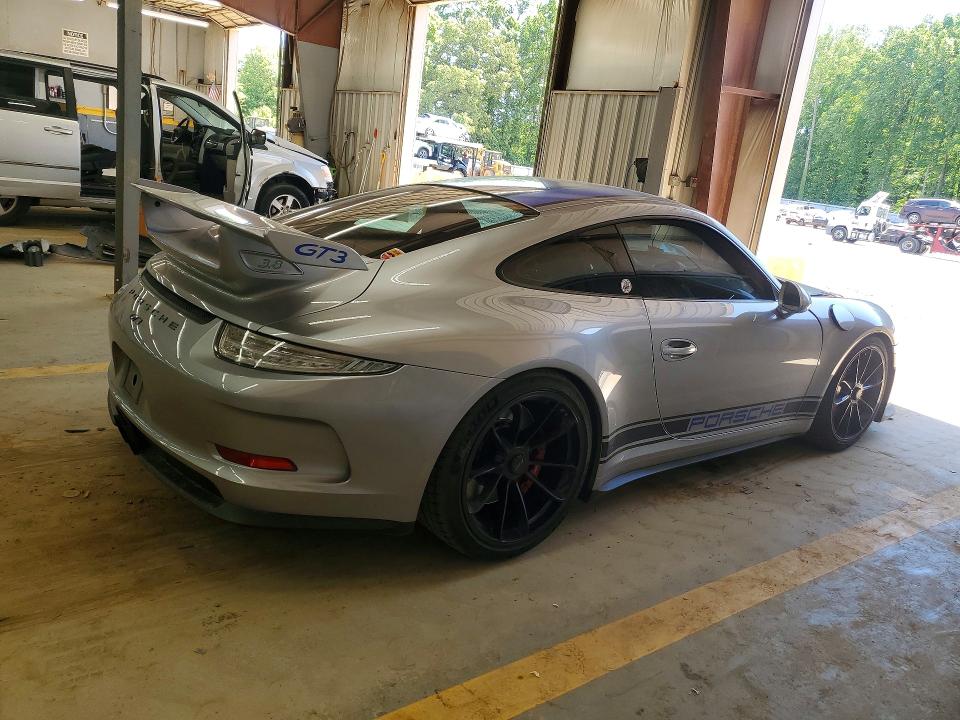 2014 Porsche 911 VIN WP0AC2A91ES183618 COPART salvage auction — FRONT END, NC - SALVAGE CERTIFICATE OF TITLE, sold $50,500 on 2026-07-23 (photo 3)