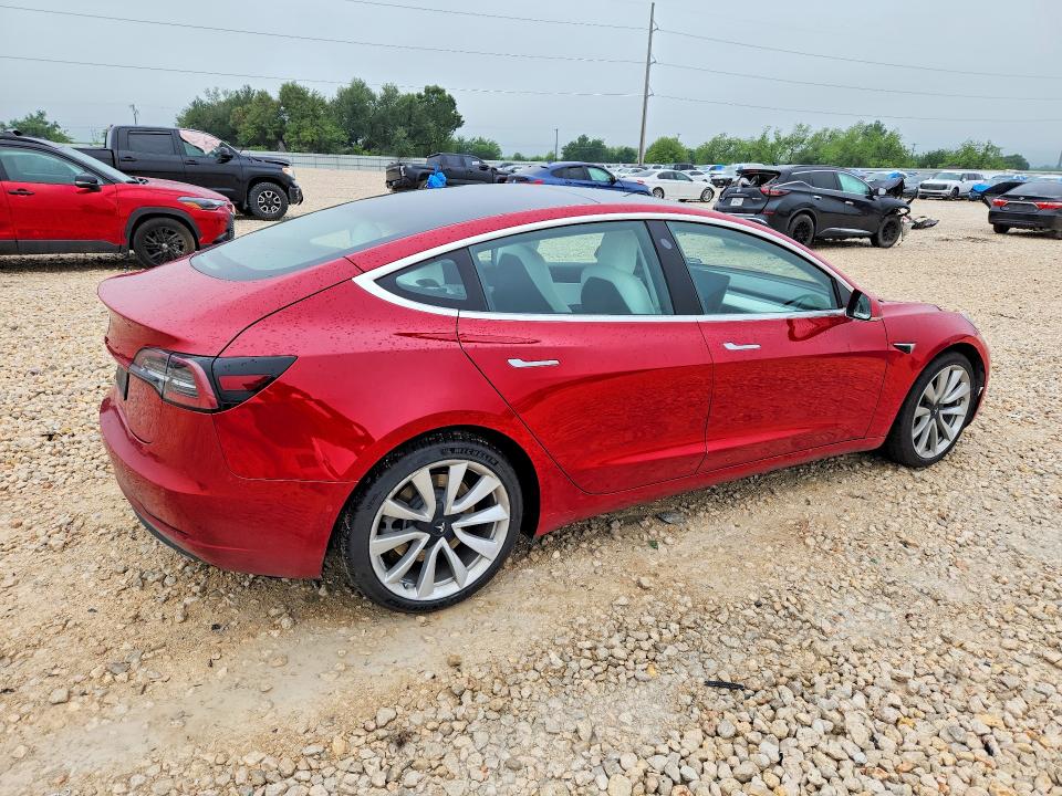 2020 Tesla Model 3 VIN 5YJ3E1EA4LF775168 COPART salvage auction — FRONT END, Tx - Salvage Vehicle Title, sold $5,900 on 2026-07-04 (photo 3)