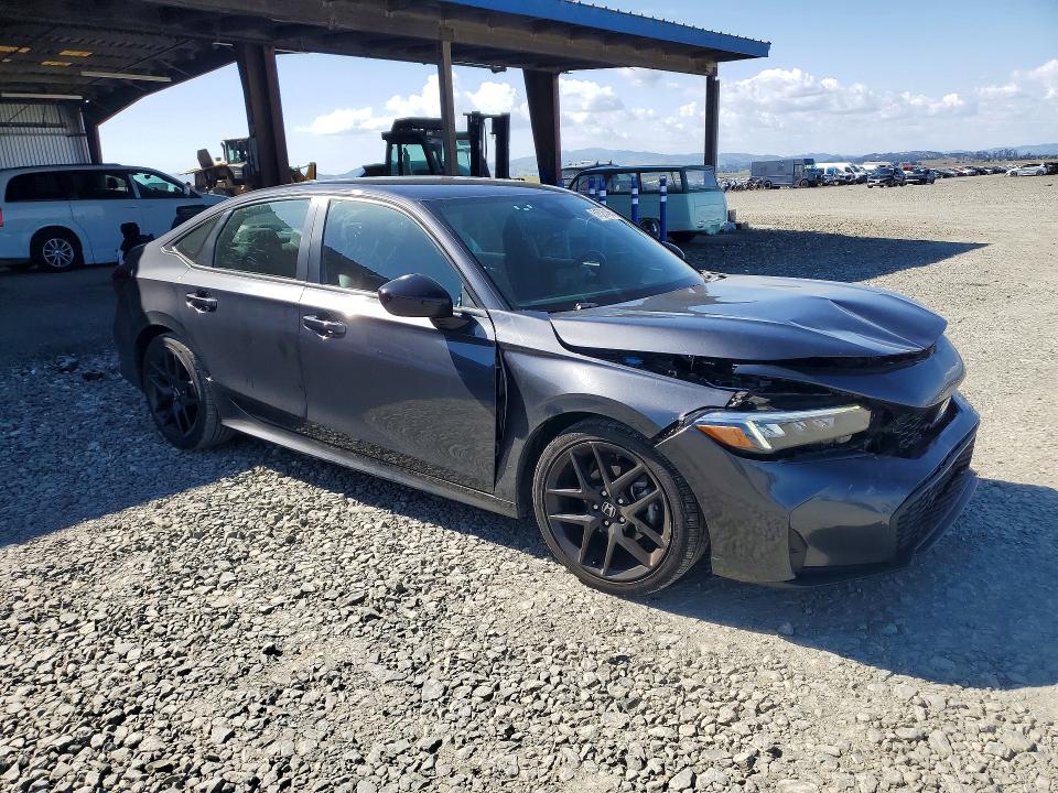 2025 Honda Civic VIN 2HGFE2F57SH517208 COPART salvage auction — FRONT END, Ca - Salvage Certificate, sold $8,600 on 2026-07-02 (photo 4)