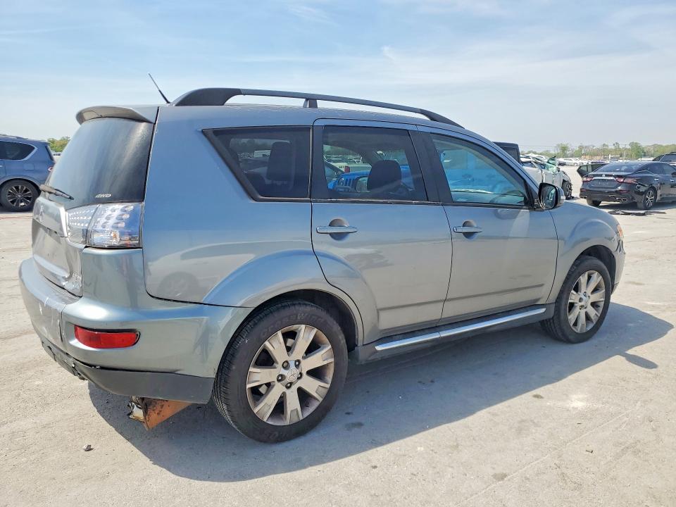 2013 Mitsubishi Outlander VIN JA4JT3AW0DU005210 COPART salvage auction — REAR END, Tn - Salvage Certificate, sold $675 on 2026-07-29 (photo 3)