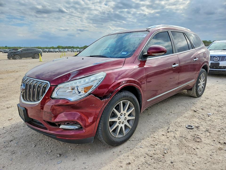 2017 Buick Enclave VIN 5GAKRBKD1HJ211676 COPART salvage auction — FRONT END, Tx - Salvage Vehicle Title, sold $1,550 on 2026-07-09 (photo 1)