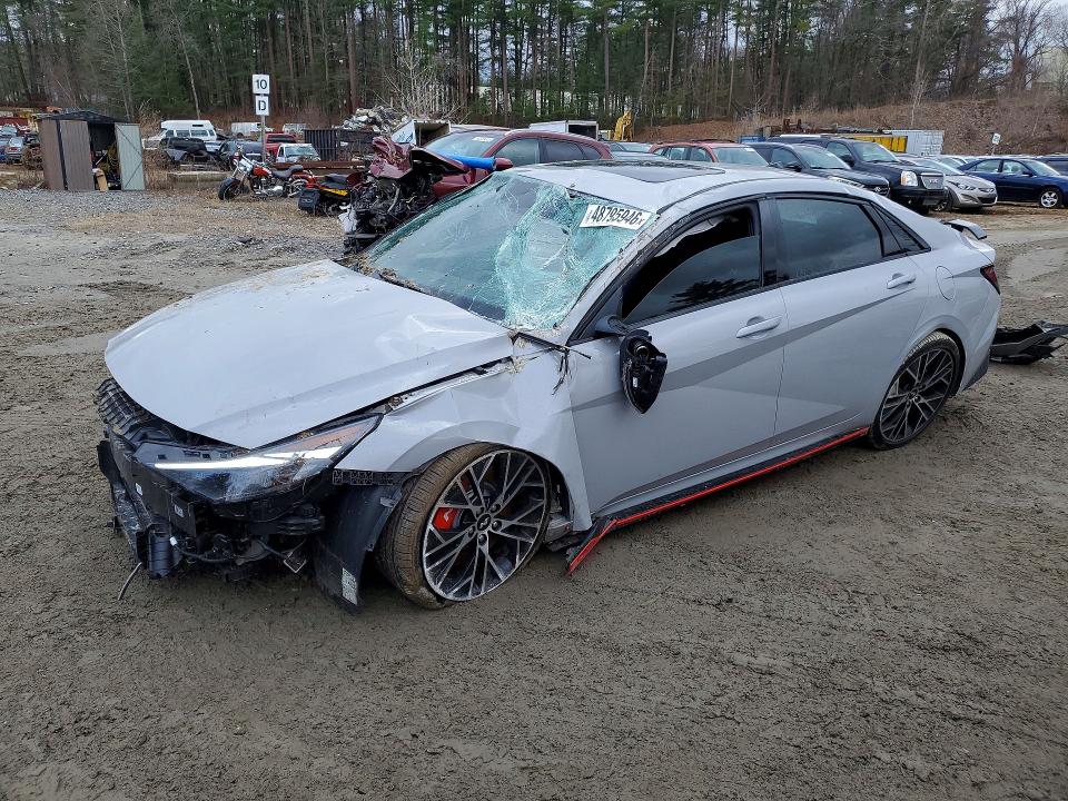 2023 Hyundai Elantra VIN KMHLW4AK8PU018828 COPART salvage auction — FRONT END, Salvage Title, sold $1,650 on 2026-07-23 (photo 1)