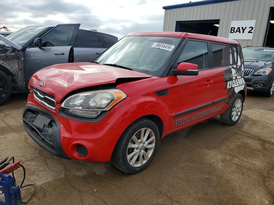 2013 Kia Soul VIN KNDJT2A60D7547972 COPART salvage auction — FRONT END, Il - Salvage Certificate, sold $425 on 2026-07-07 (photo 1)