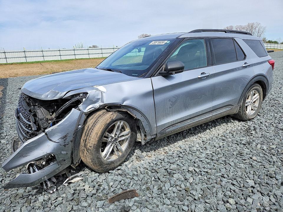 2020 Ford Explorer VIN 1FMSK8DH3LGB50872 COPART salvage auction — FRONT END, Mi - Certificate Of Title, sold $4,050 on 2026-07-31 (photo 1)