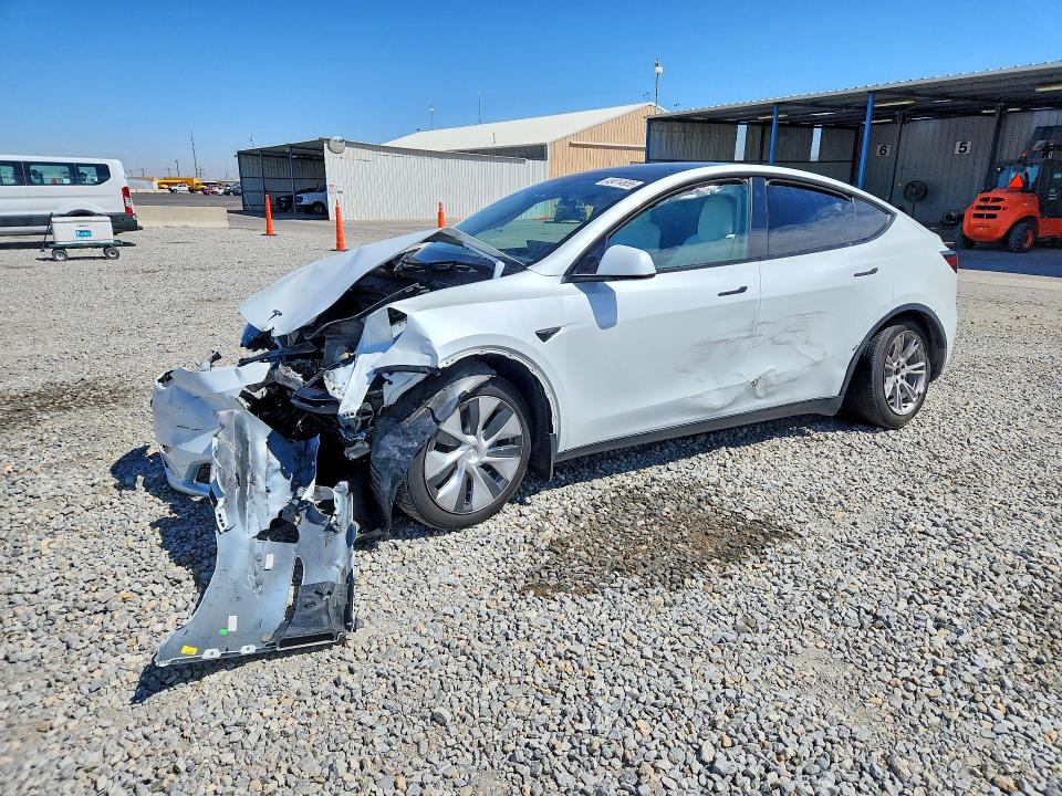2023 Tesla Model y VIN 7SAYGDEE6PF760359 COPART salvage auction — FRONT END, CO - PUBLIC - SALVAGE TITLE, sold $5,900 on 2026-07-07 (photo 1)