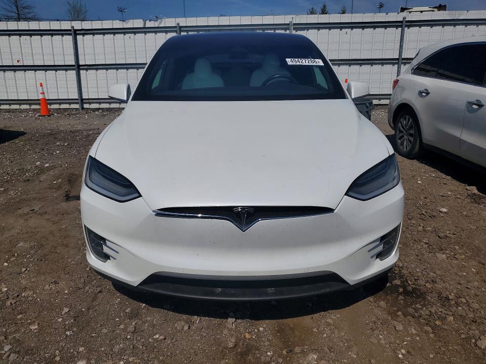 2020 Tesla Model x VIN 5YJXCAE20LF270115 COPART salvage auction — REAR END, Md - Cert Of Salvage > 75% Damage, sold $16,600 on 2026-07-06 (photo 5)