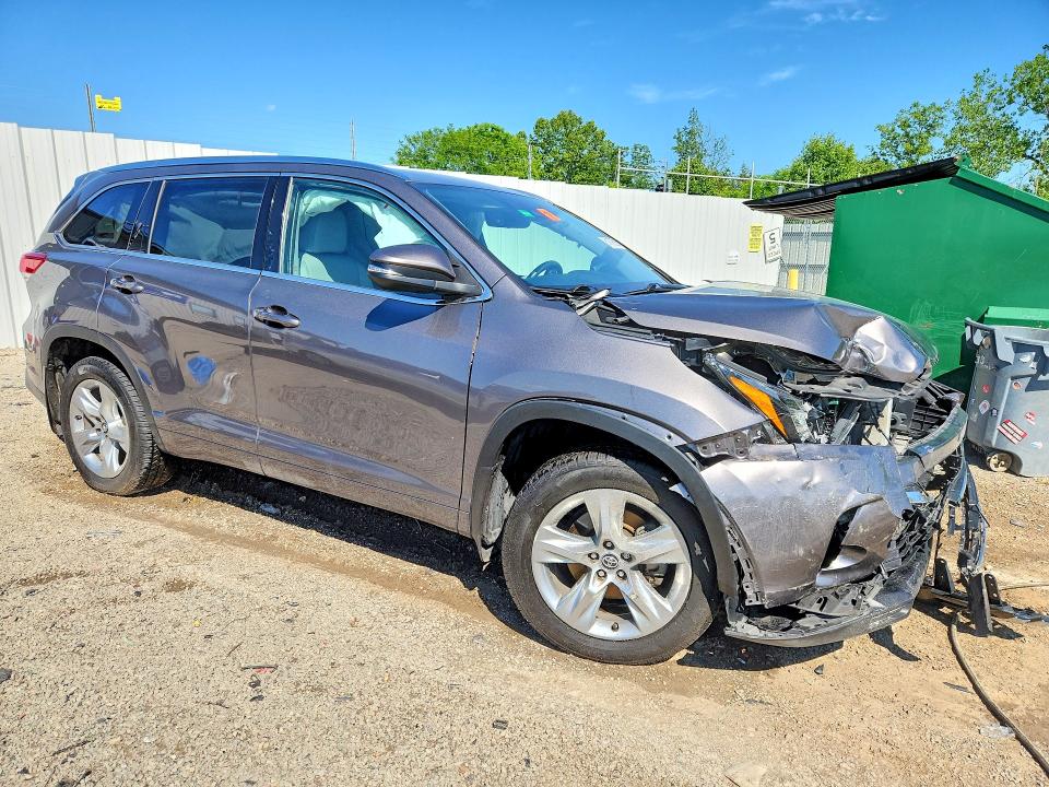 2019 Toyota VIN 5TDDZRFH8KS992848 COPART salvage auction — FRONT END, Ky - Cert Of Title-Salvage, sold $1,100 on 2026-07-23 (photo 4)