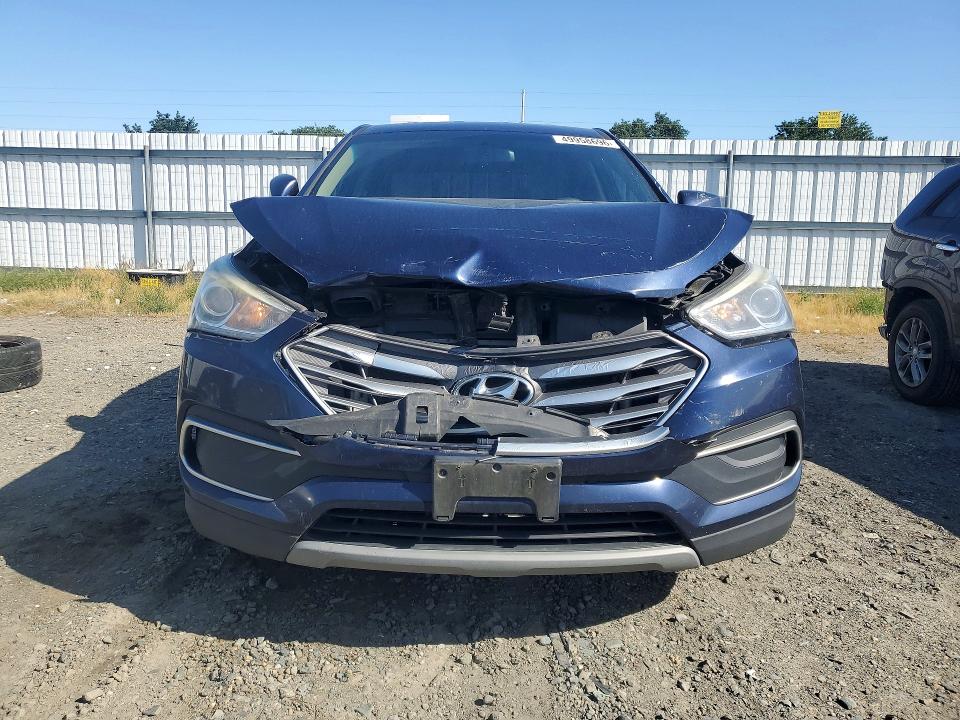 2018 Hyundai Santa fe VIN 5XYZTDLB3JG552350 COPART salvage auction — FRONT END, CA - SALVAGE CERTIFICATE, sold $1,800 on 2026-07-28 (photo 5)