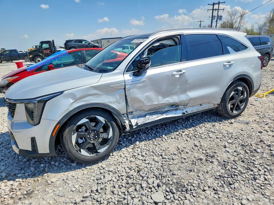 2025 Kia Sorento VIN KNDRHDJG3S5329204 COPART salvage auction — SIDE, Mi - Certificate Of Title, sold $15,800 on 2026-07-09 (photo 1)